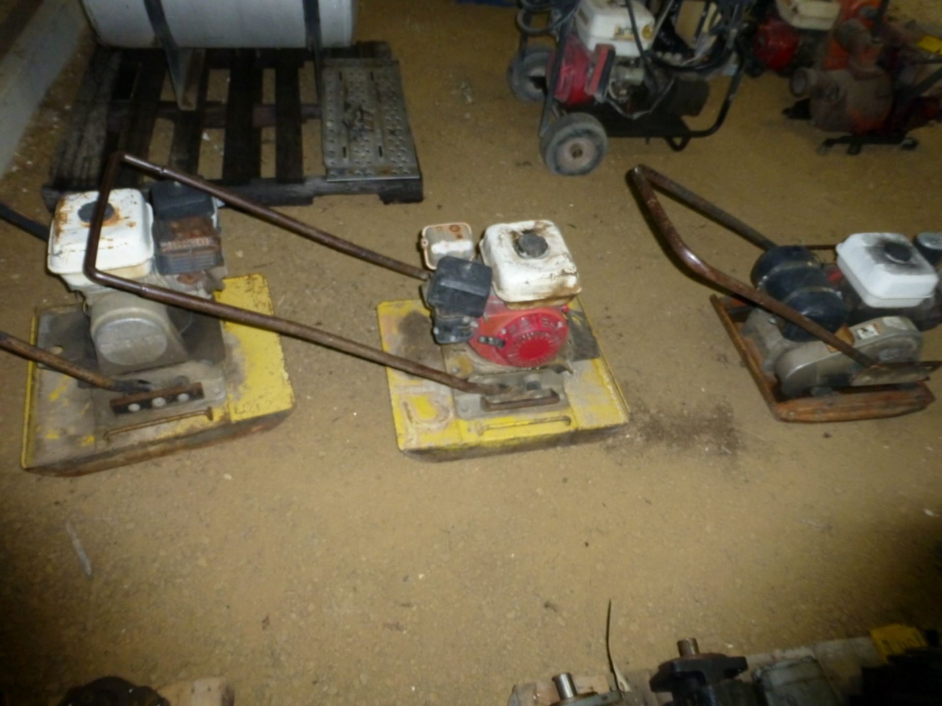 3 plate compactors, selling together, some missing parts, 2 are Whackers - Image 7 of 7