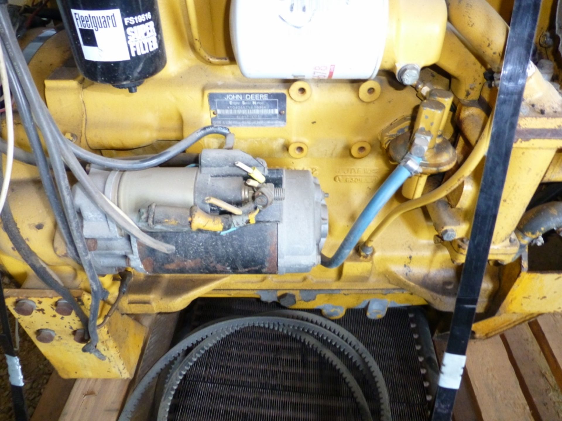 John Deere 4 cyl dsl with twin disk clutch Se:t04045t567999, unknown condition. - Image 8 of 10