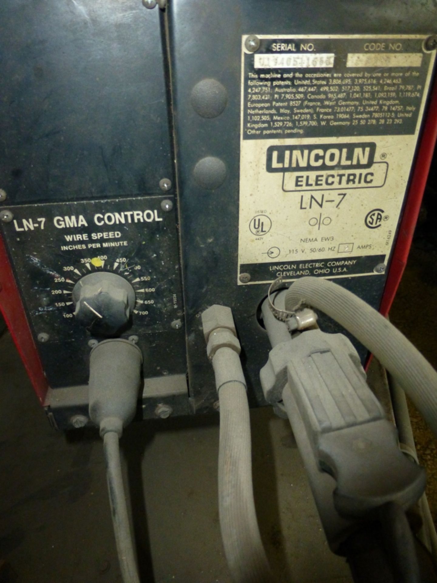 Lincoln Ideal Arc DC 600 3 phase SE:ac483091, with Lincoln LN7 head, unknown condition. - Image 2 of 8