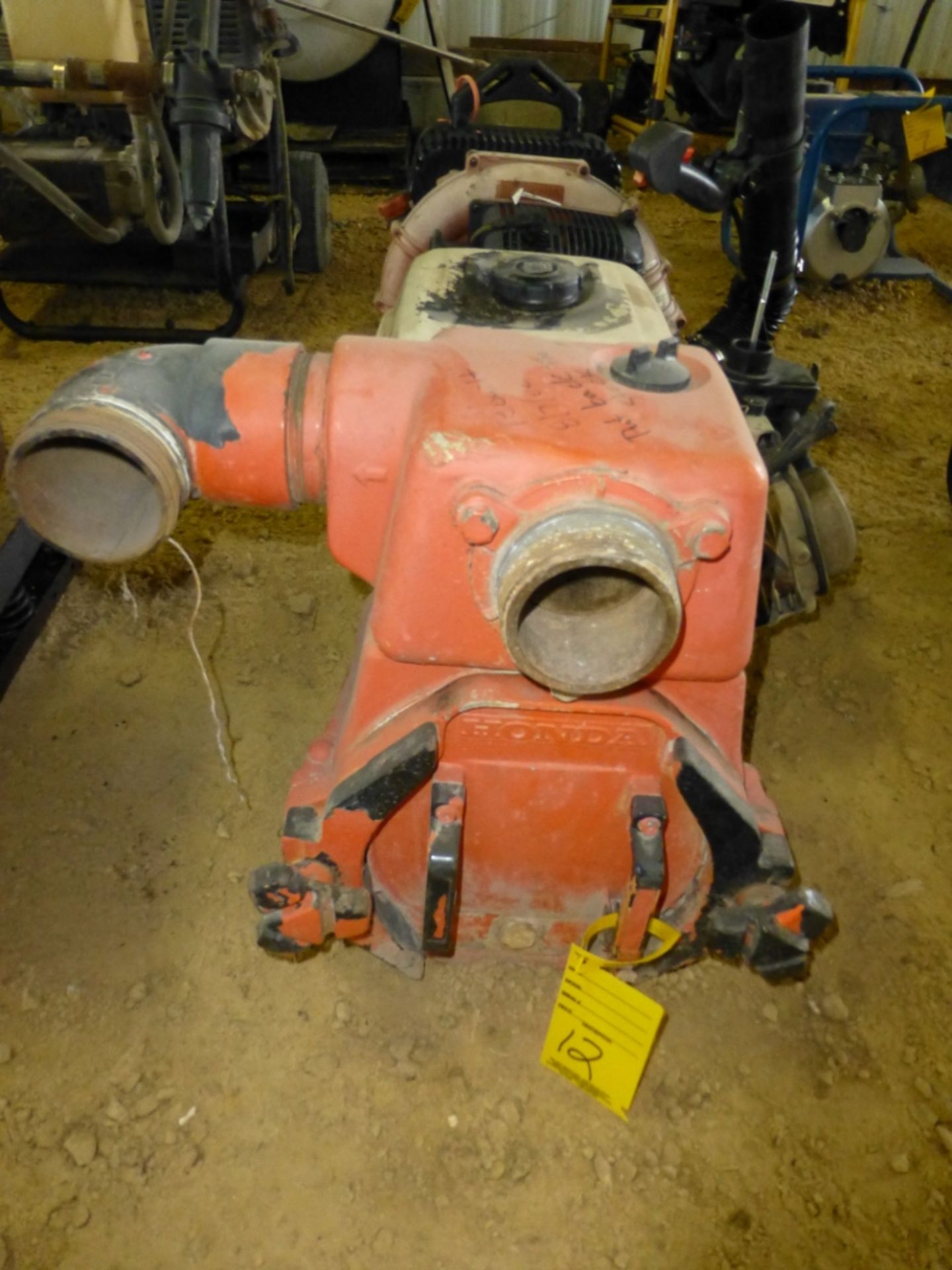 8 hp honda engine with pump, missing parts, sells with Echo blower