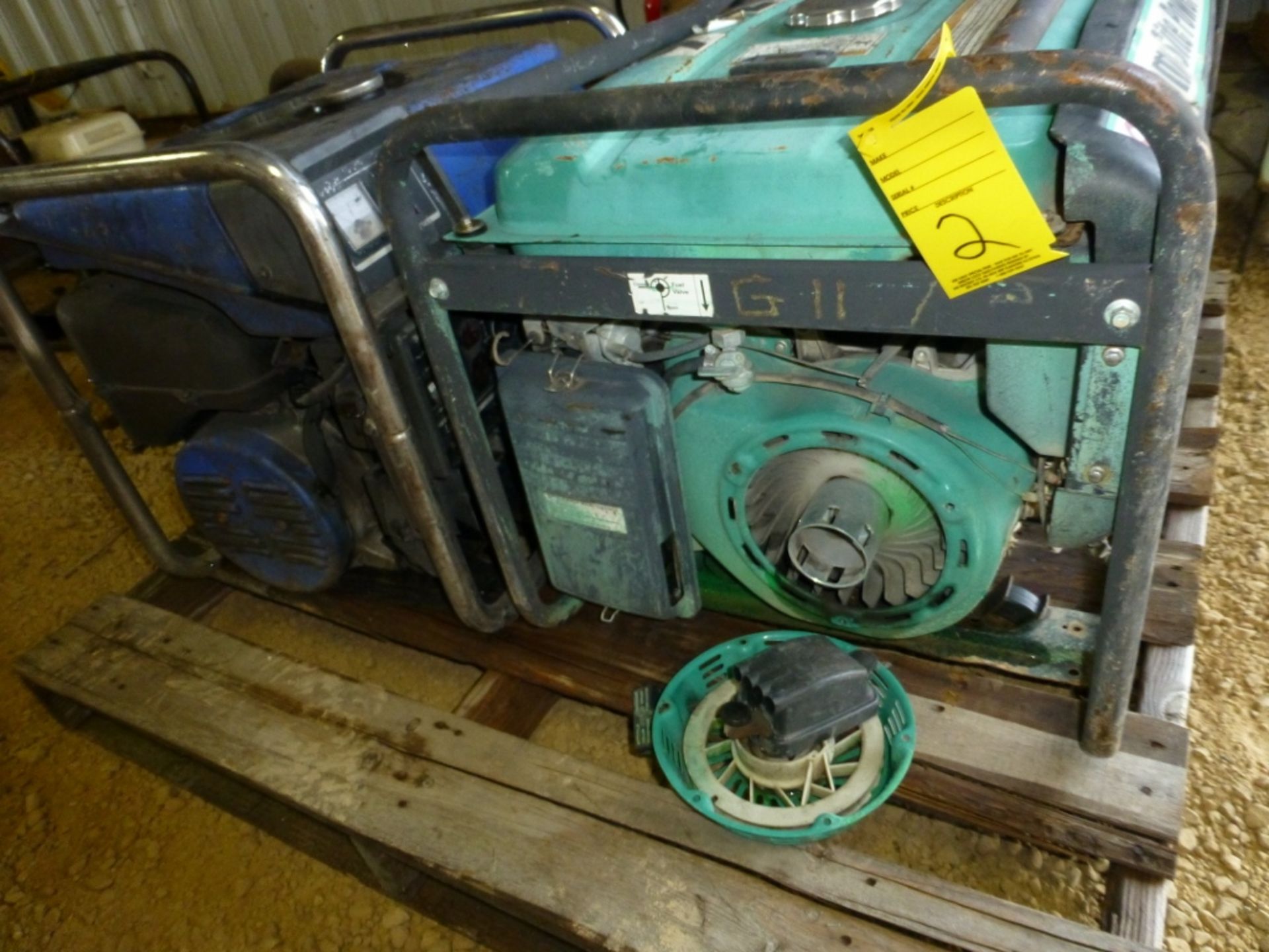 Homesite power 6500 generator, missing recoil, with blue generator, unknown working condition - Image 2 of 5