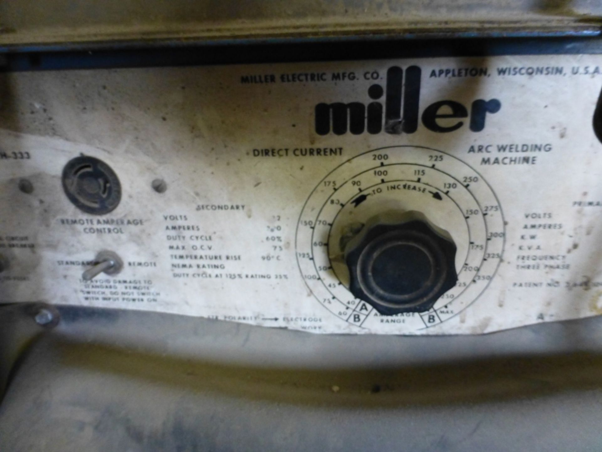 Miller model SRH-333 SE:70-556251, with welding head, unknown working condition - Image 7 of 7