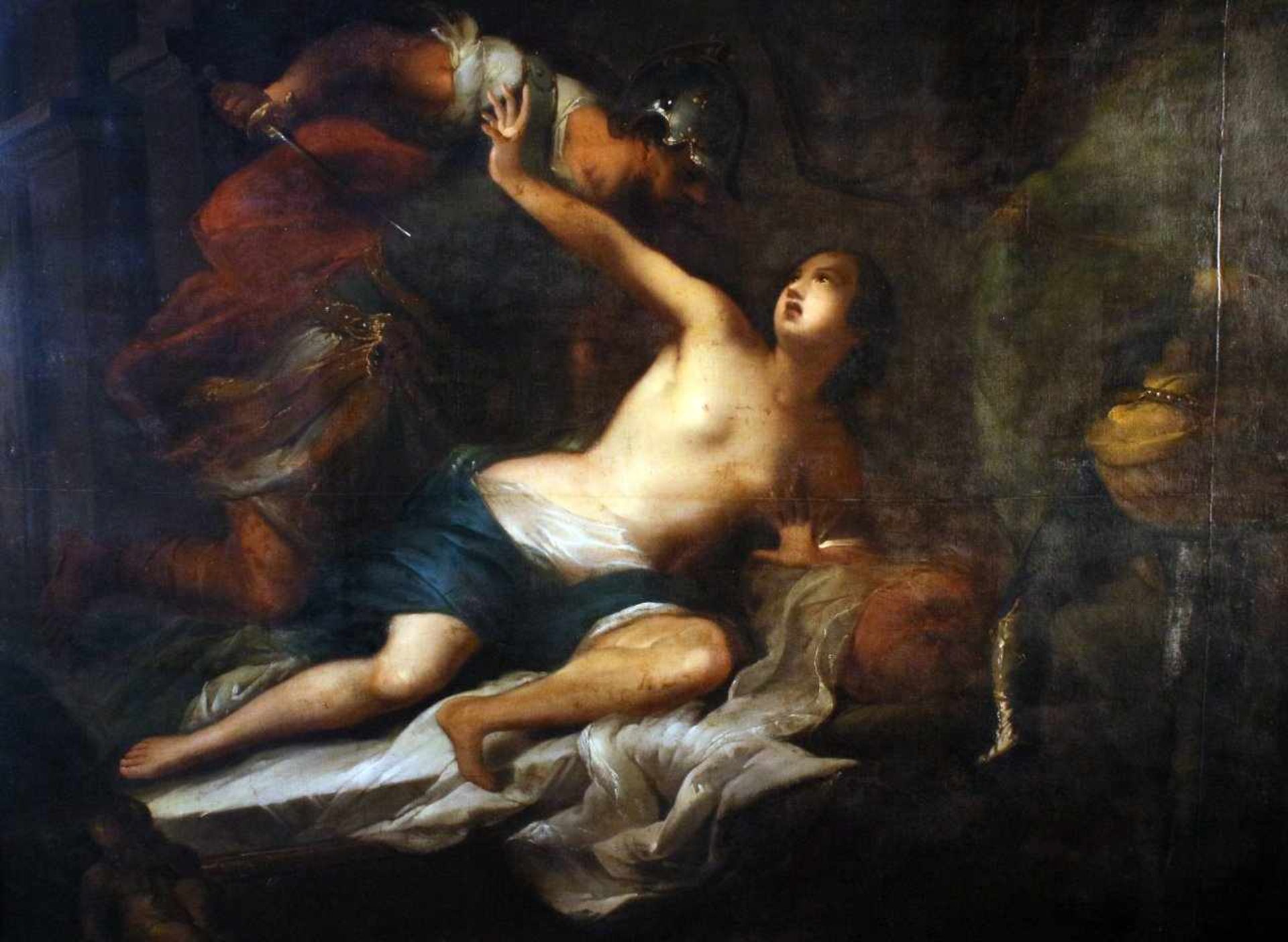 Monumentalgemälde "Tarquinius und Lucretia" - Francesco Botti (1640-1711) Öl auf Leinwand, - Bild 3 aus 9