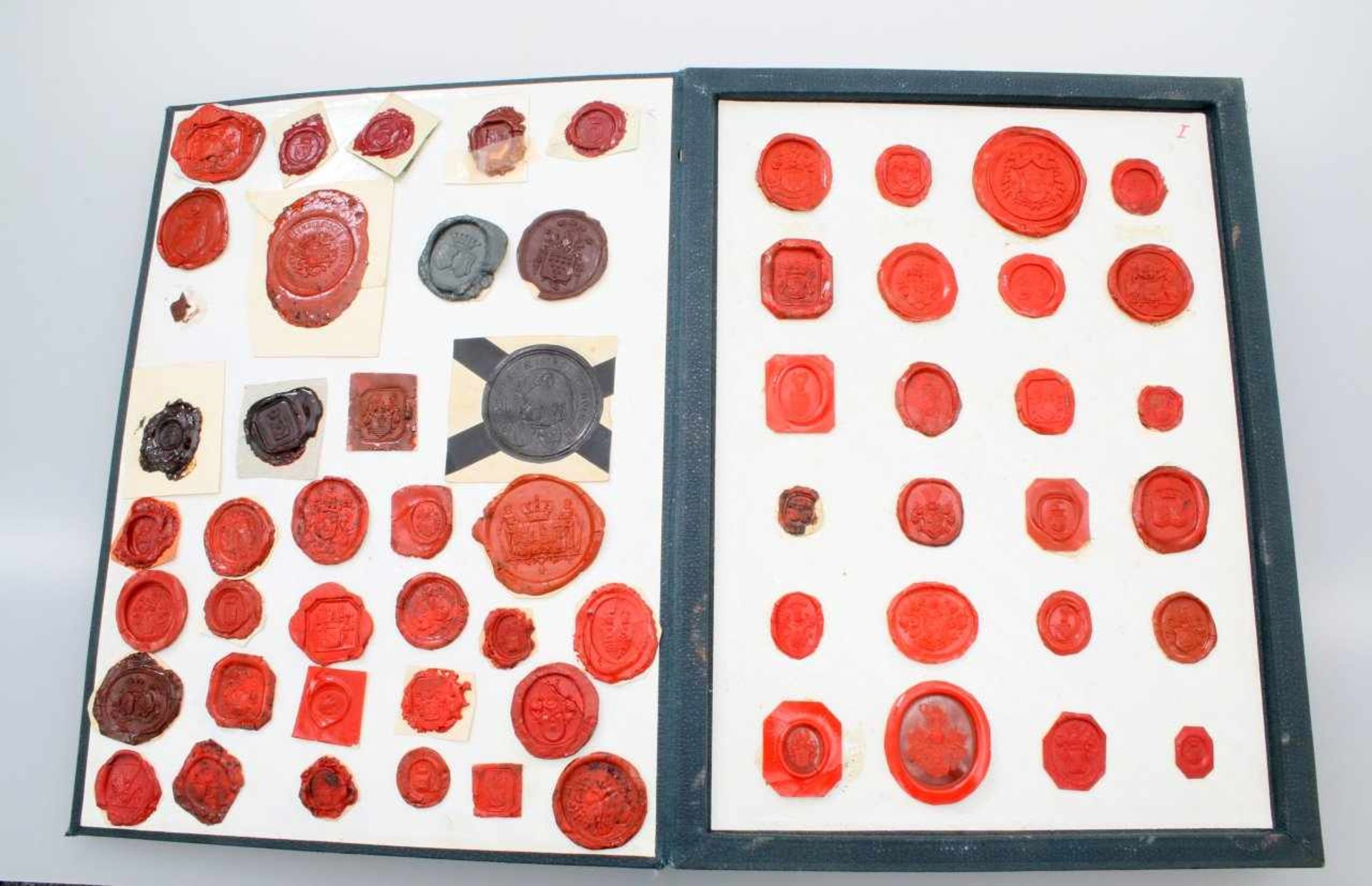 Siegelsammlung - 19. Jahrhundert Deutschland, Europa Ca. 150 Stück, meist rote Lacksiegel, untersch. - Bild 2 aus 4