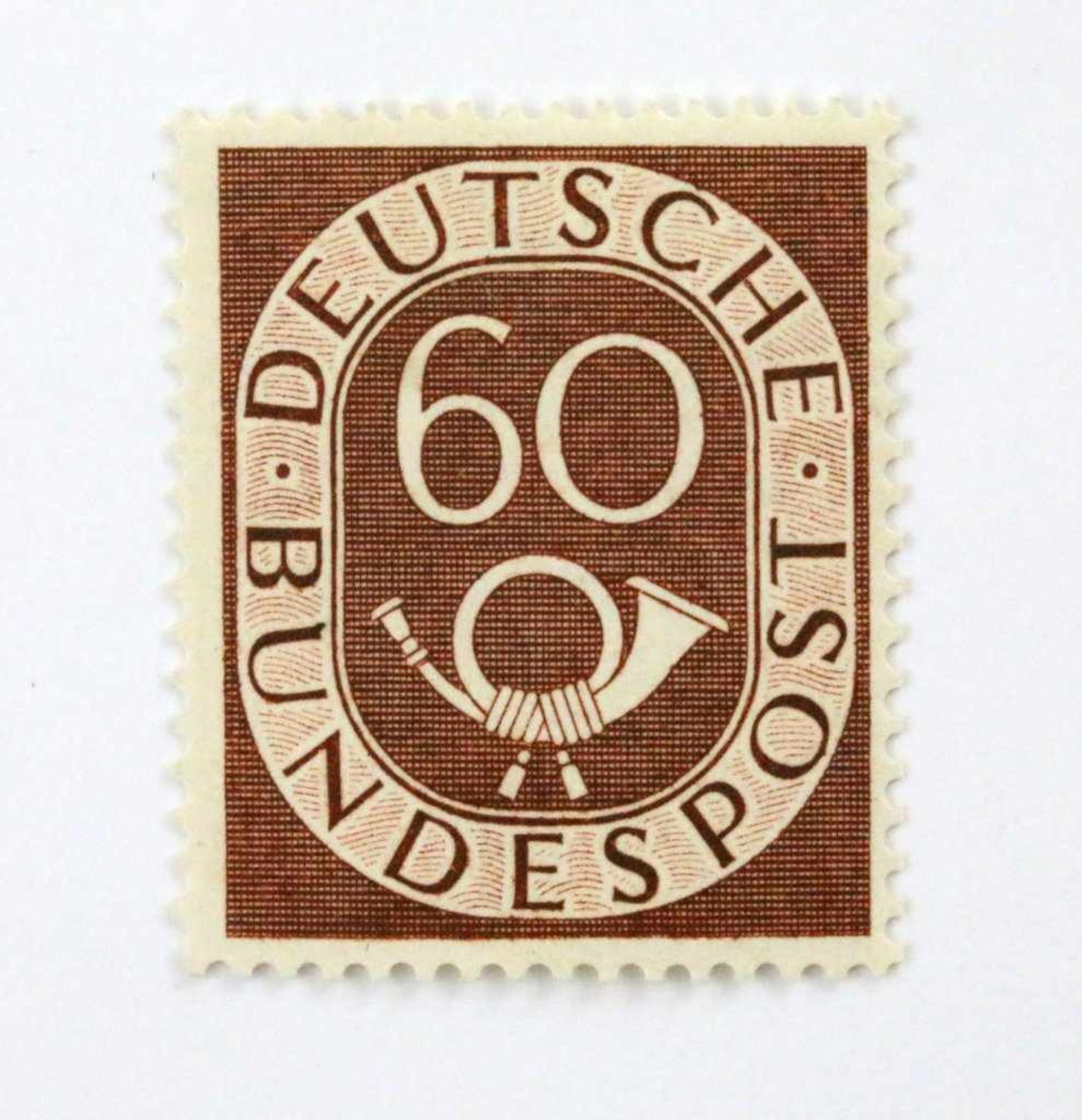 Briefmarkensammlung BRD 1949-66 postfrisch und gestempelt Posthornsatz geprüft (verso mit SV- - Bild 8 aus 9
