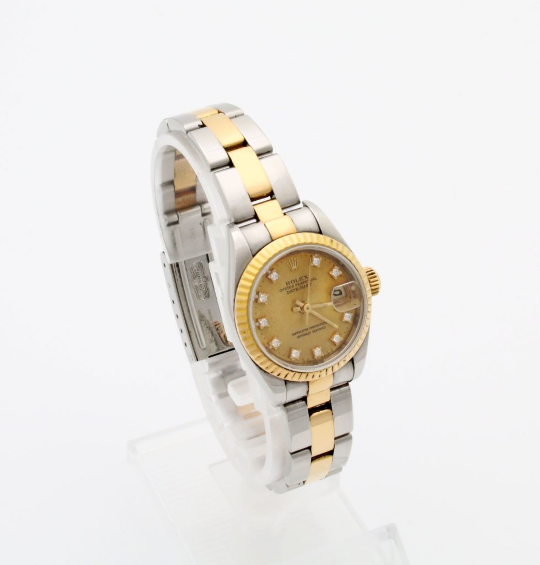 Armbanduhr Rolex Lady Datejust Stahl / Gold mit Brillanten Automatikwerk Kaliber 2135, Ref. 69173, - Bild 2 aus 8
