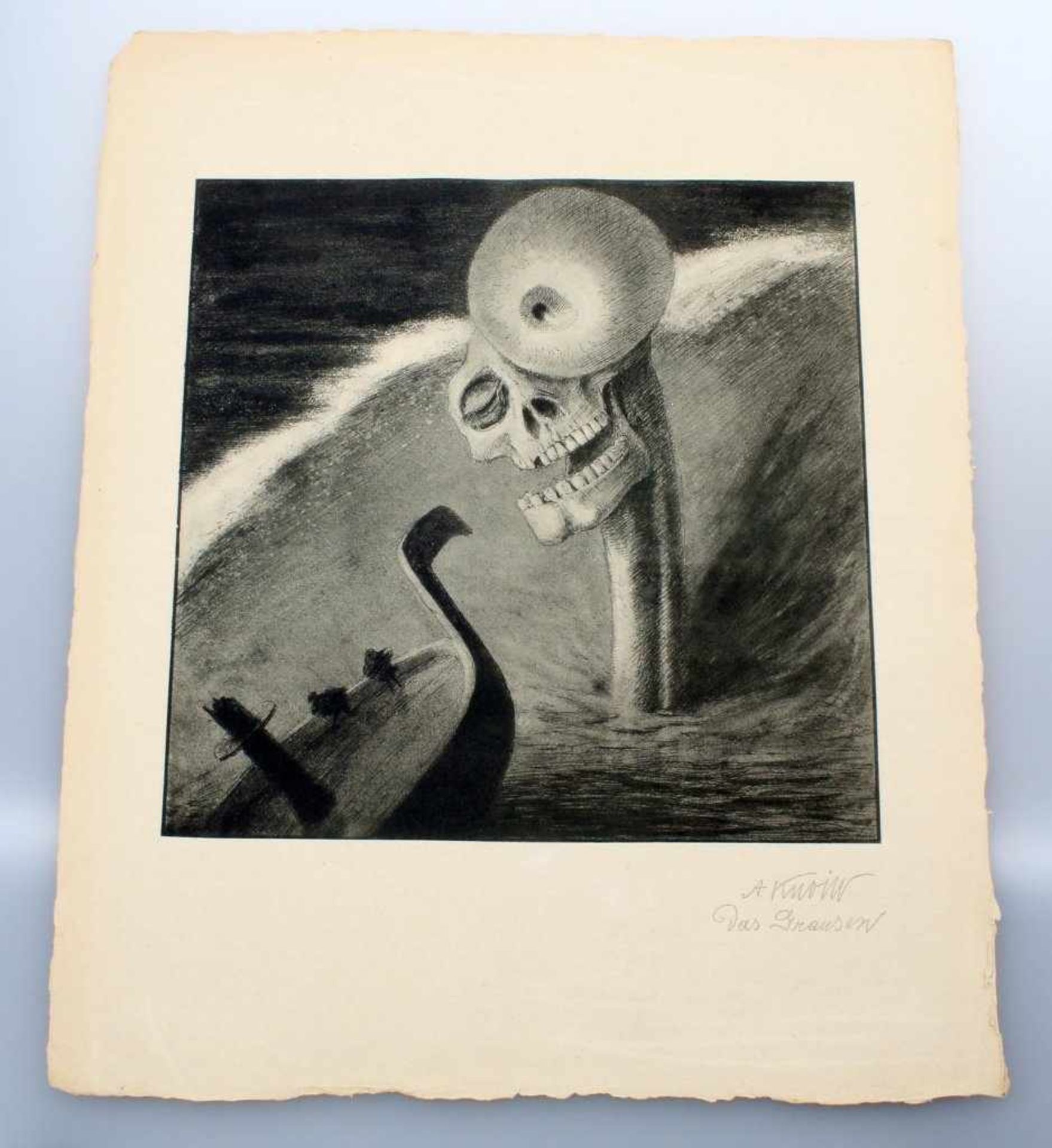 15 Faksimiledrucke - Alfred Kubin (1877-1959) Hans von Weber-Mappe mit 15 Faksimiledrucken nach - Bild 13 aus 17