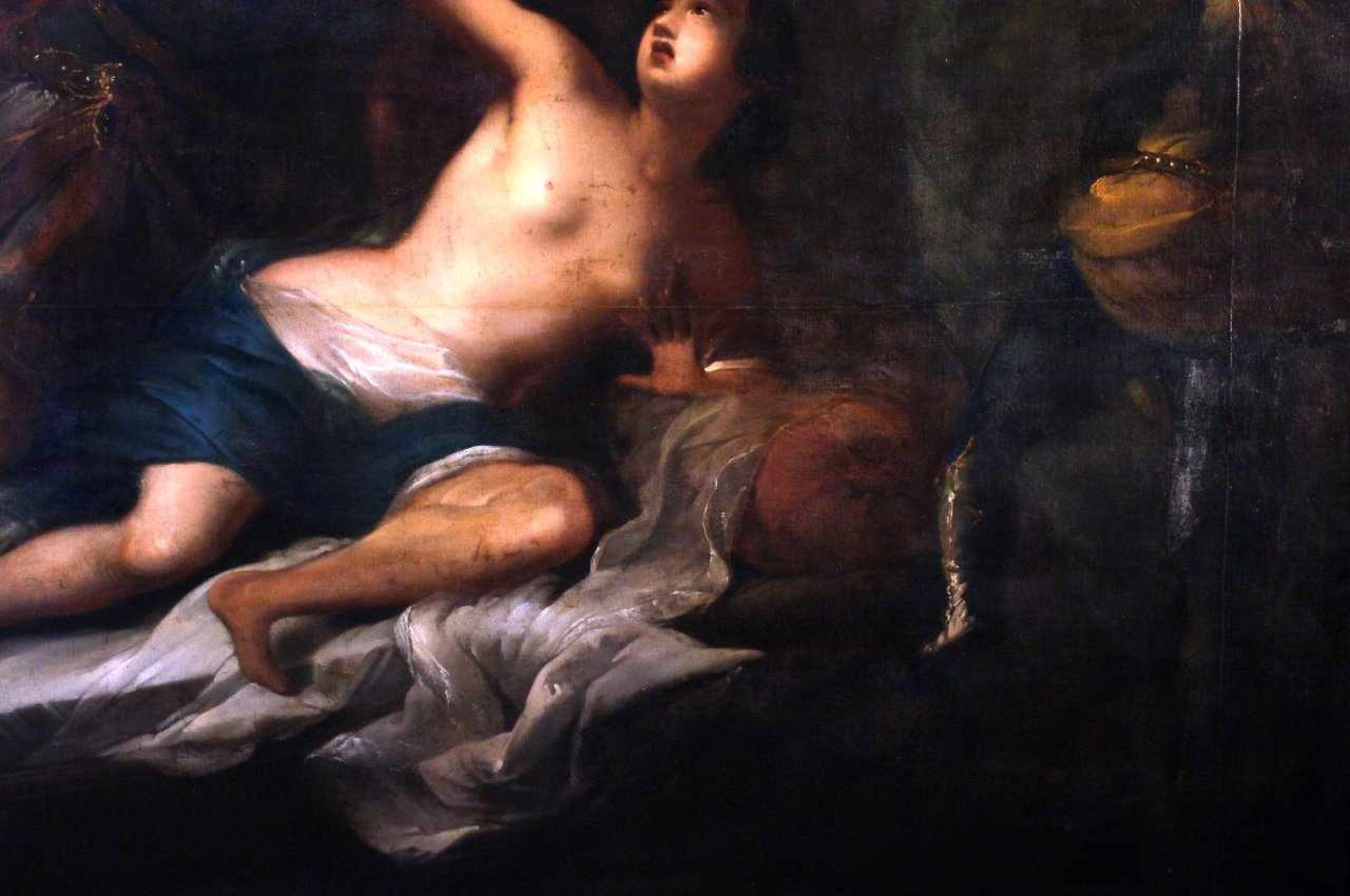 Monumentalgemälde "Tarquinius und Lucretia" - Francesco Botti (1640-1711) Öl auf Leinwand, - Bild 6 aus 9