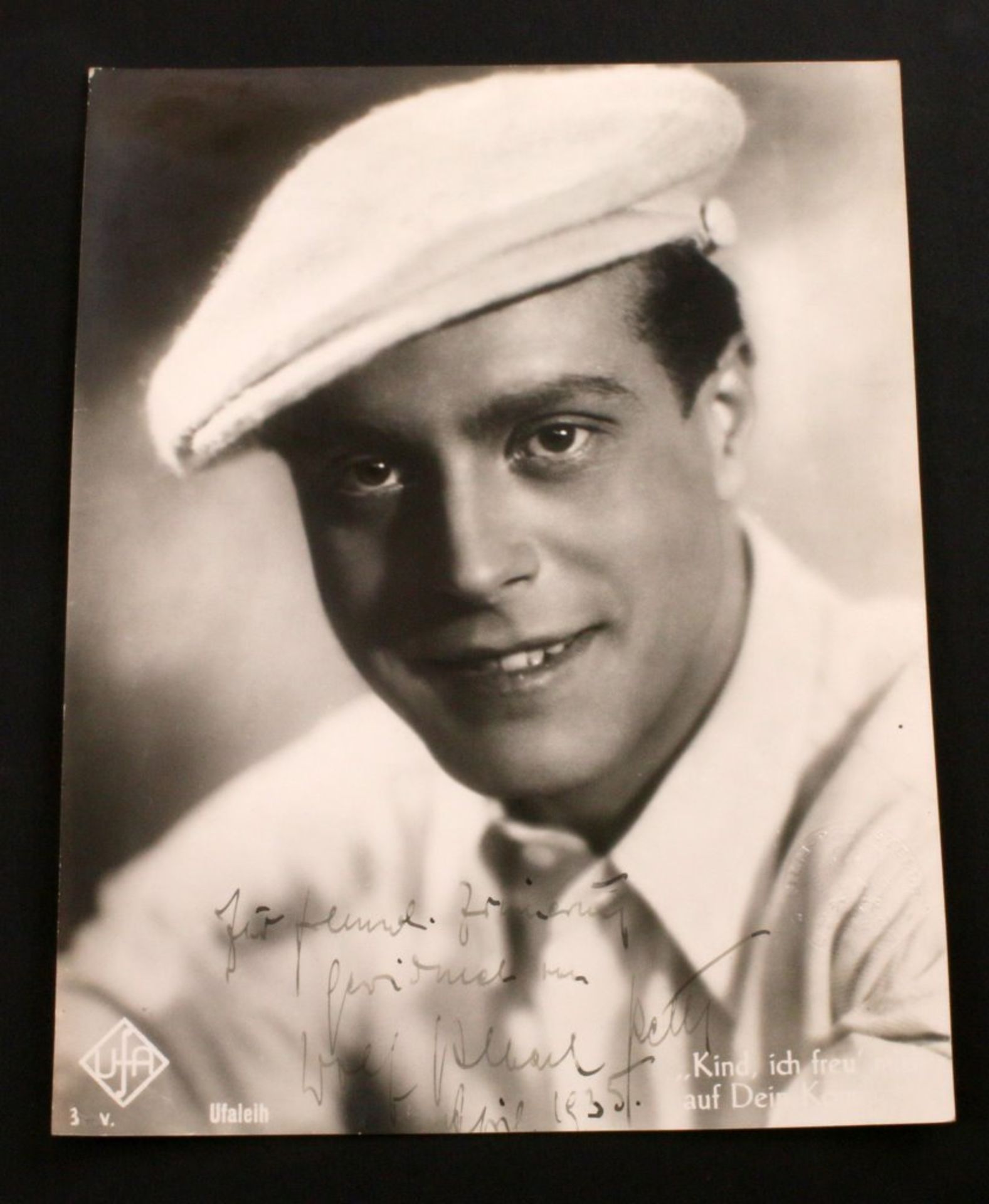 6 Autographen Filmstars der 30er Jahre auf originalen Filmfotos UFA etc. S/W-Fotos der - Image 3 of 7