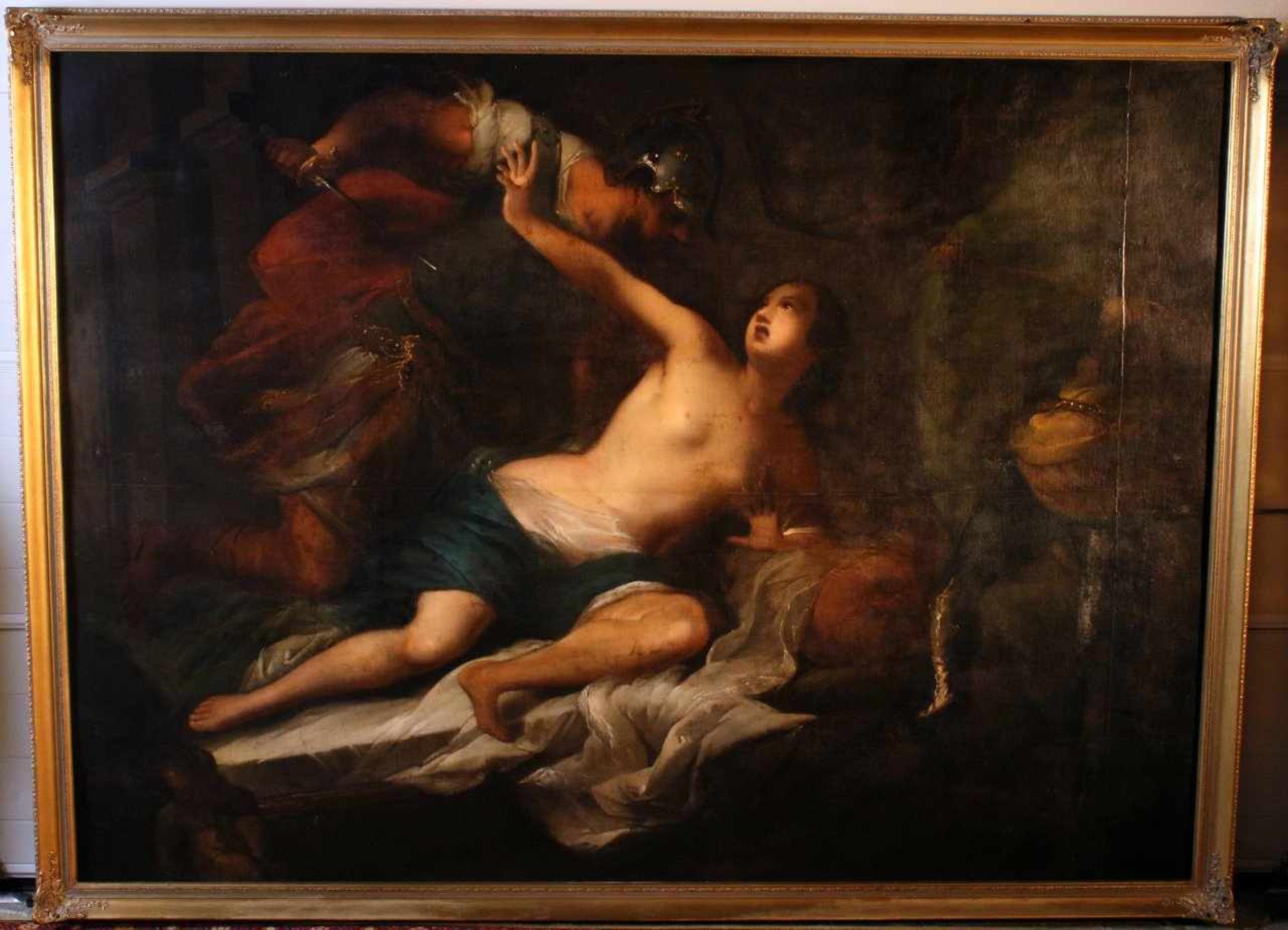 Monumentalgemälde "Tarquinius und Lucretia" - Francesco Botti (1640-1711) Öl auf Leinwand, - Bild 2 aus 9
