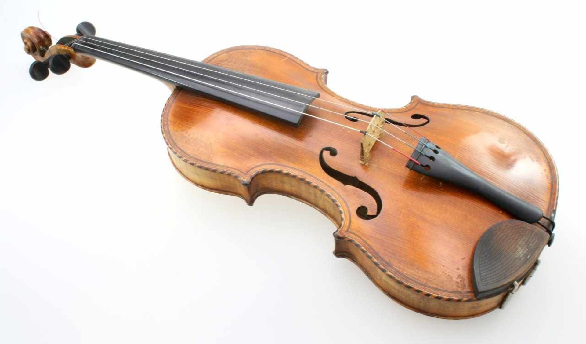 4/4 Geige - Anton Pilar Berlin Funktionsfähige Geige mit feinem Klang, im Koffer mit textiler - Bild 3 aus 6