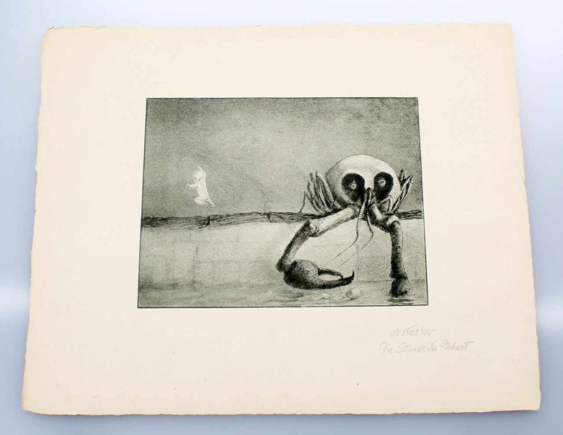 15 Faksimiledrucke - Alfred Kubin (1877-1959) Hans von Weber-Mappe mit 15 Faksimiledrucken nach - Bild 7 aus 17