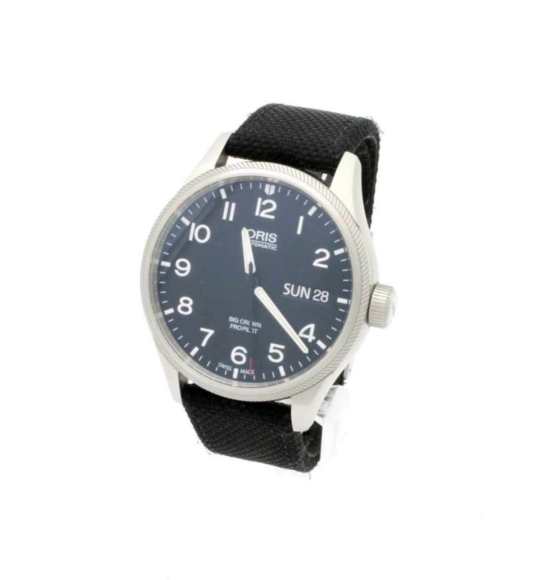 Armbanduhr ORIS BIG CROWN PRO PILOT Day Date Automatikwerk, Edelstahlgehäuse, Ø 45 mm, schwarzes - Bild 2 aus 7