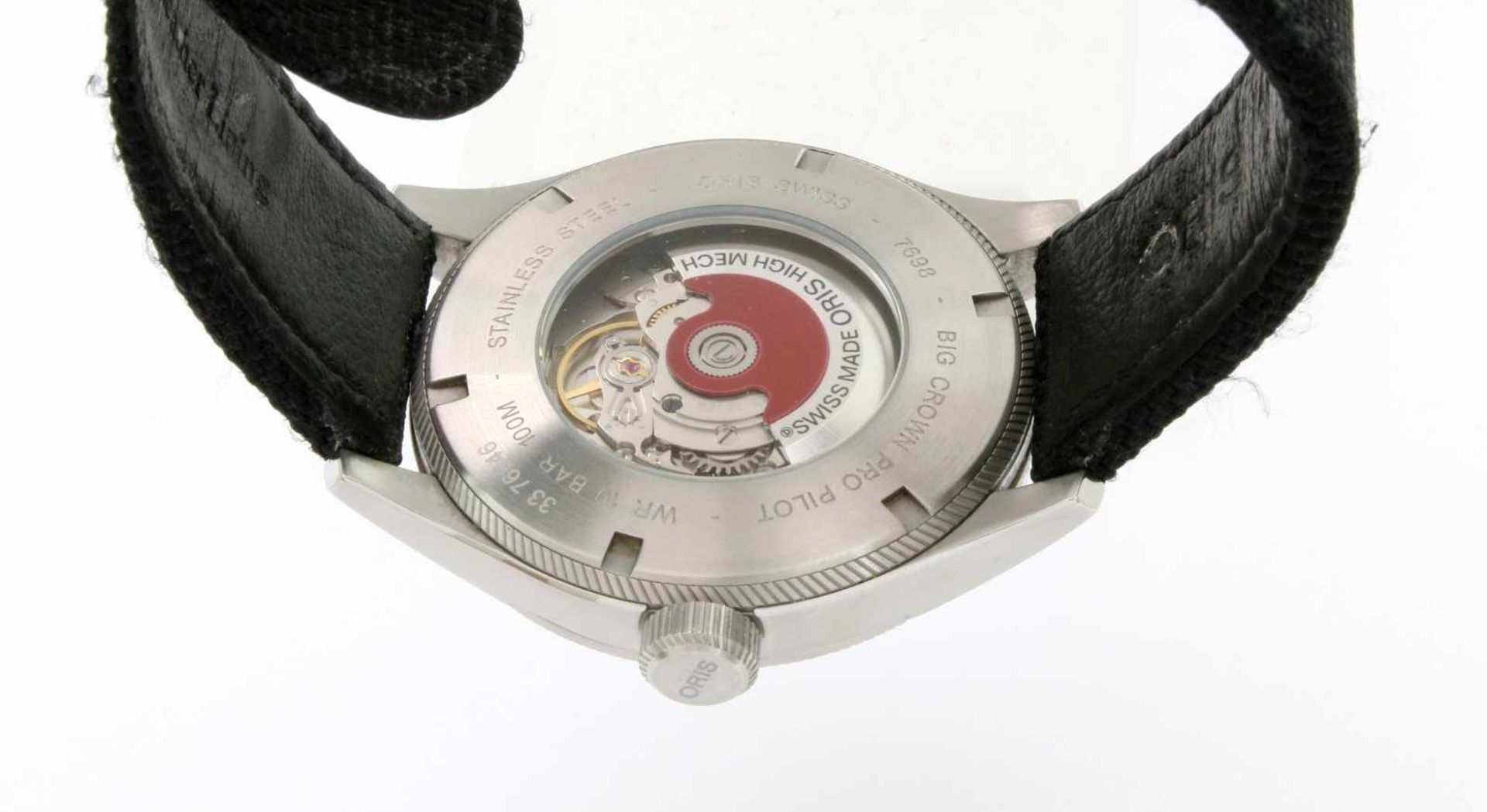 Armbanduhr ORIS BIG CROWN PRO PILOT Day Date Automatikwerk, Edelstahlgehäuse, Ø 45 mm, schwarzes - Bild 7 aus 7