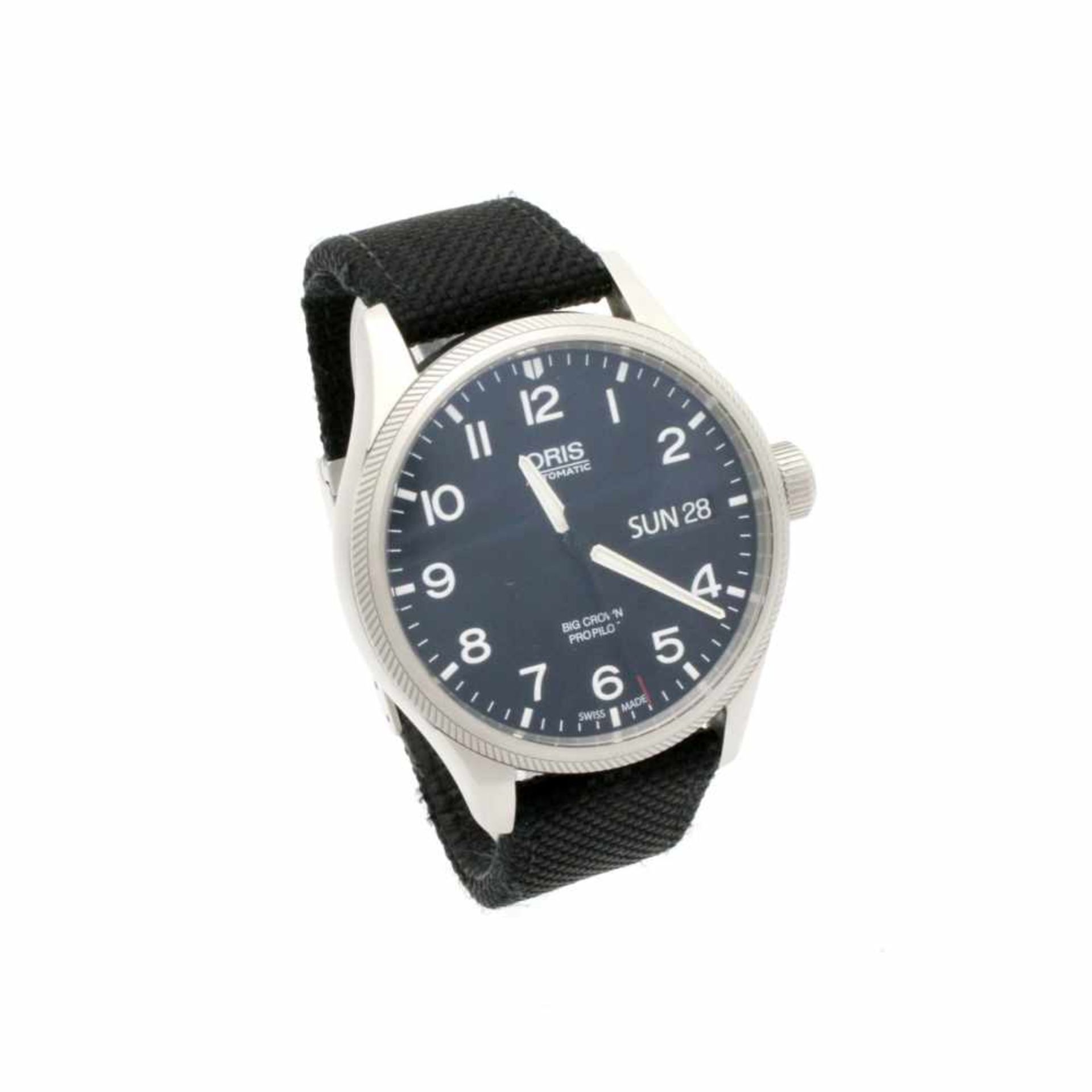 Armbanduhr ORIS BIG CROWN PRO PILOT Day Date Automatikwerk, Edelstahlgehäuse, Ø 45 mm, schwarzes - Bild 4 aus 7