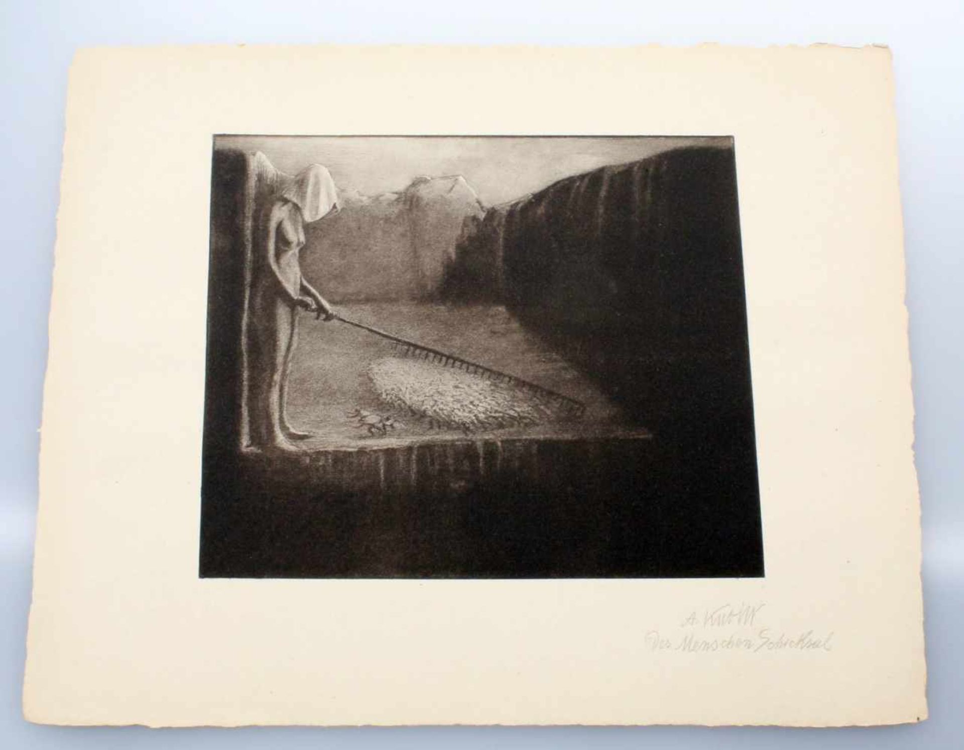 15 Faksimiledrucke - Alfred Kubin (1877-1959) Hans von Weber-Mappe mit 15 Faksimiledrucken nach - Bild 15 aus 17