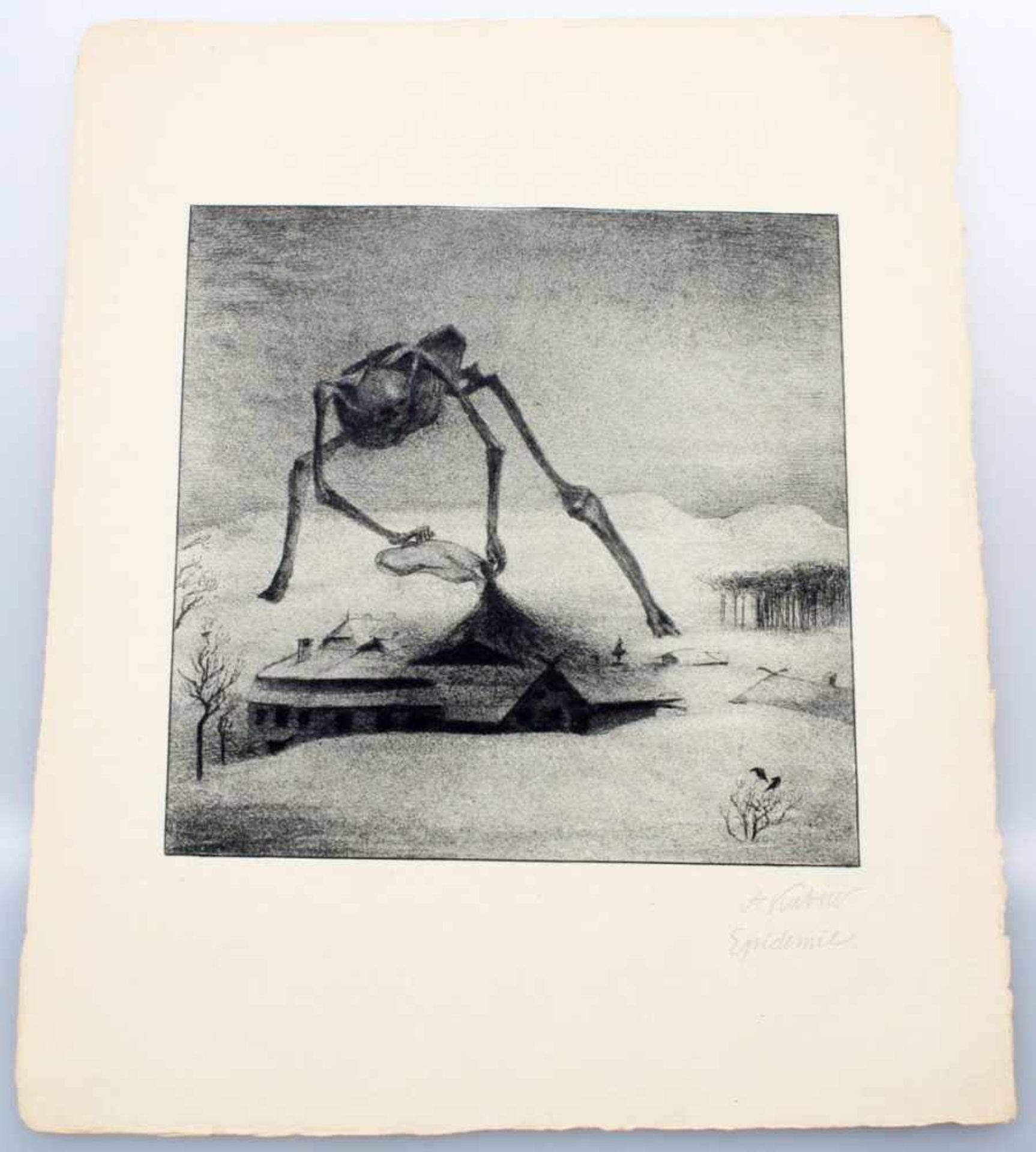 15 Faksimiledrucke - Alfred Kubin (1877-1959) Hans von Weber-Mappe mit 15 Faksimiledrucken nach - Bild 4 aus 17