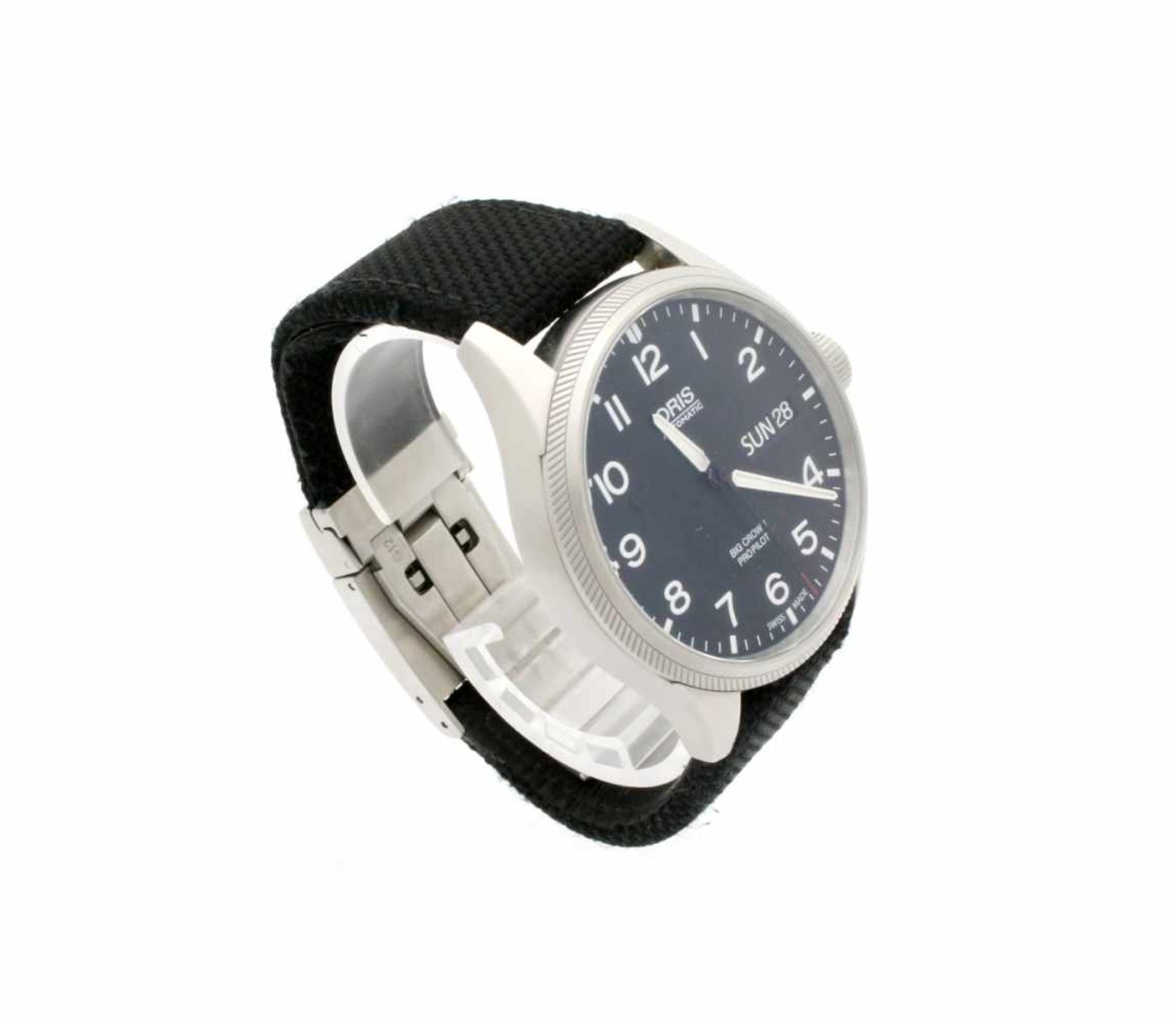 Armbanduhr ORIS BIG CROWN PRO PILOT Day Date Automatikwerk, Edelstahlgehäuse, Ø 45 mm, schwarzes - Bild 5 aus 7