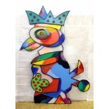 "Bunter Vogel I" - Otmar Alt (*1940) Öl auf Holz, dreischichtige und dreidimensionale, farbenfrohe