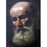 "Portrait eines alten Mannes" - George von Hoesslin (1851-1923) Öl auf Platte, unten rechts