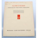 15 Faksimiledrucke - Alfred Kubin (1877-1959) Hans von Weber-Mappe mit 15 Faksimiledrucken nach