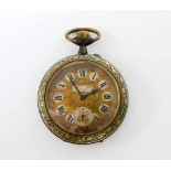 Große Taschenuhr "Regulateur" um 1870 Ankerwerk, Kronenaufzug, geteilte Thermostabil - Unruh mit