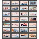 Wills cigarette cards - Schiffe - gerahmt Sammlung englischer Zigarettenbilder, wohl 40er Jahre,