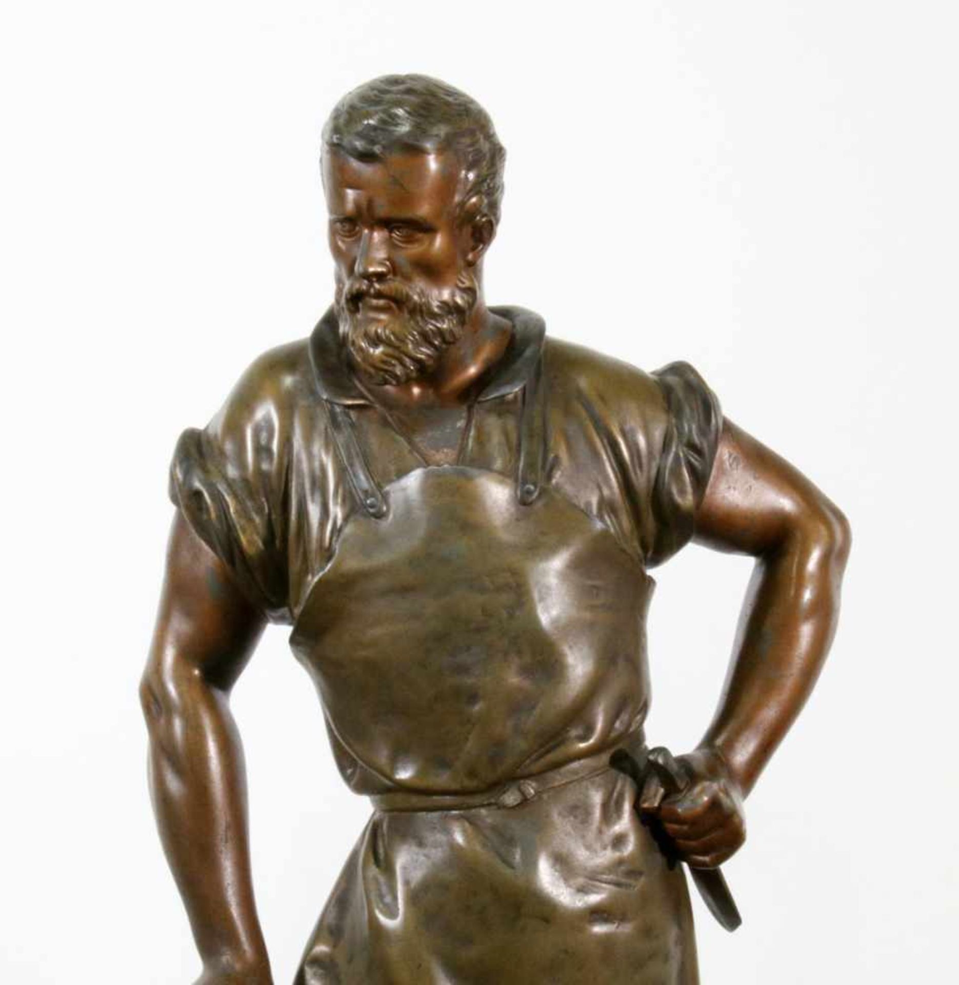 Skulptur des griechischen Gottes Hephaestus - François Mage Darstellung des Gottes in - Bild 6 aus 6