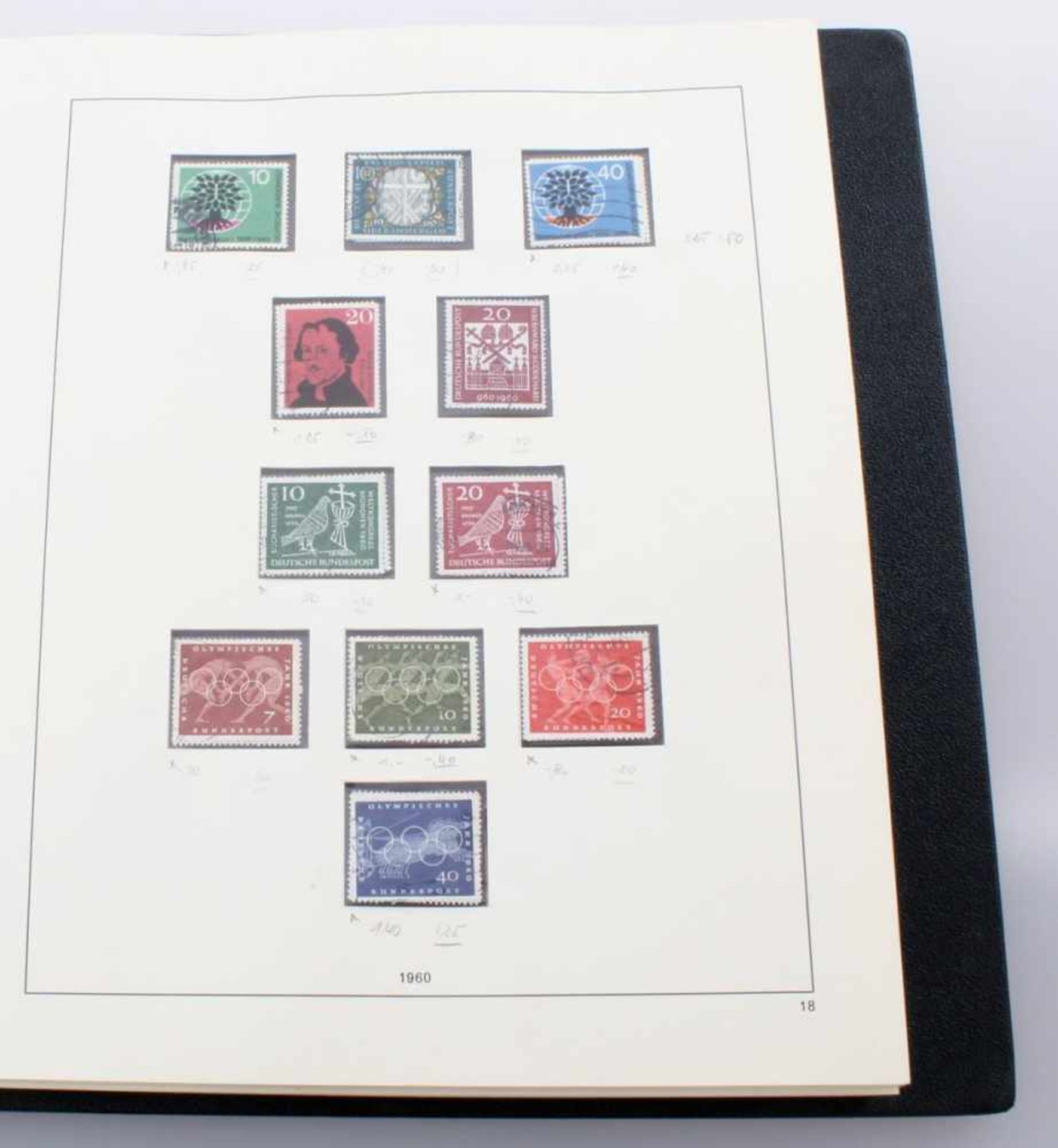 Briefmarkensammlung Deutschland 1949-1969 Fast vollständig im Safe Album. - Bild 3 aus 5