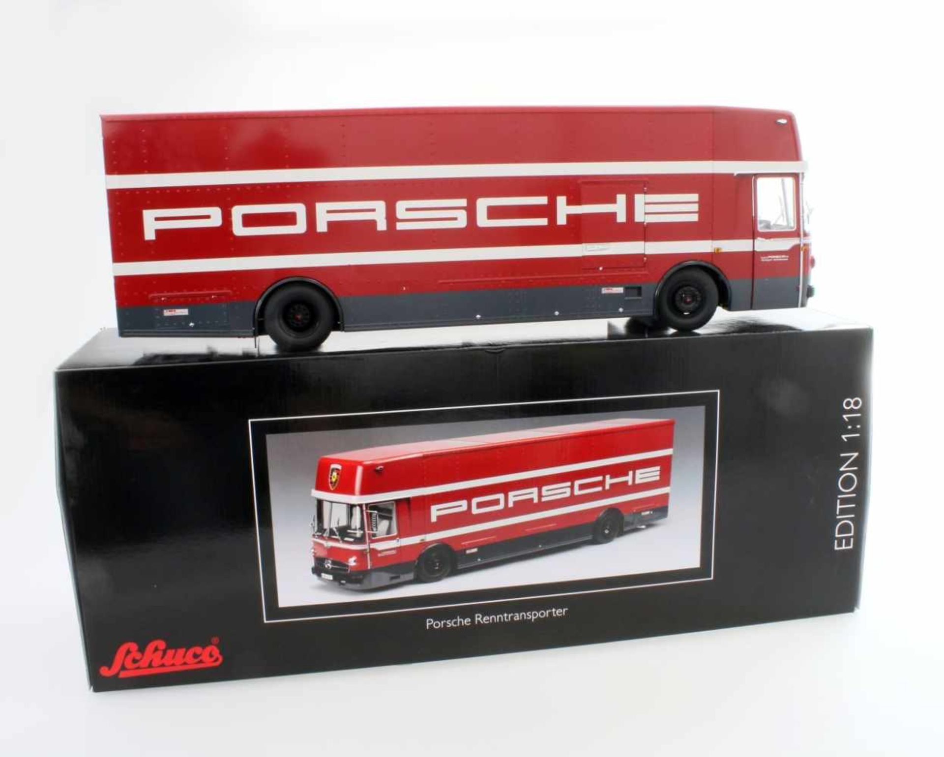 Schuco Porsche Renntransporter 1:18 Originalverpackt, absolut neuwertig, Schuco Art.Nr. 00323,