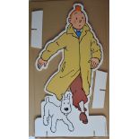 PLV représentant Tintin. Dans son emballage d’origine - TBE+. H 120cm. -