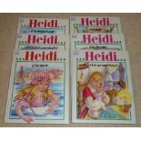 6 livres Editions Hemma Collection Primevères "Heidi": à la montagne - à la ferme [...]