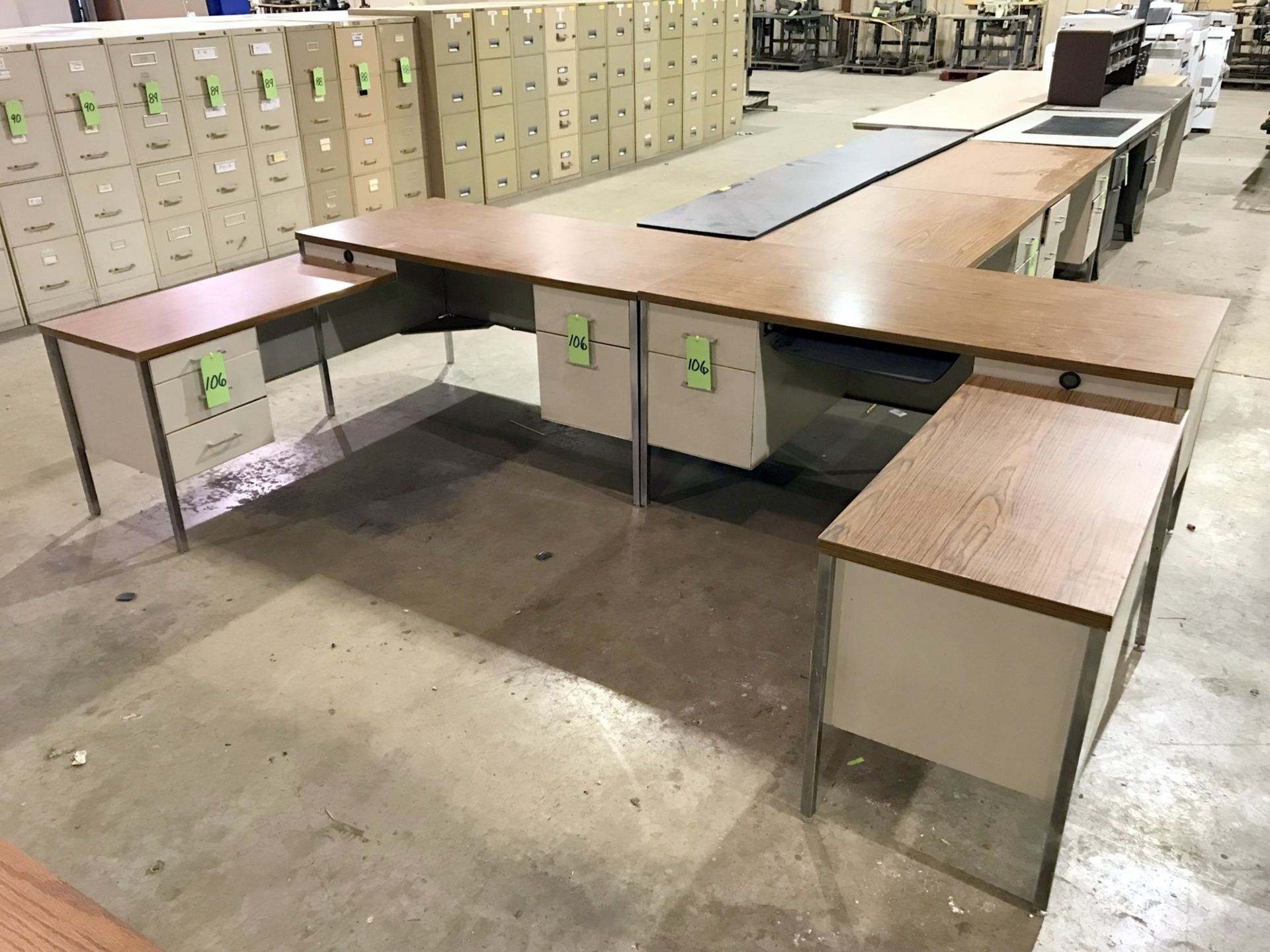 Lot of (2) Metal Desks