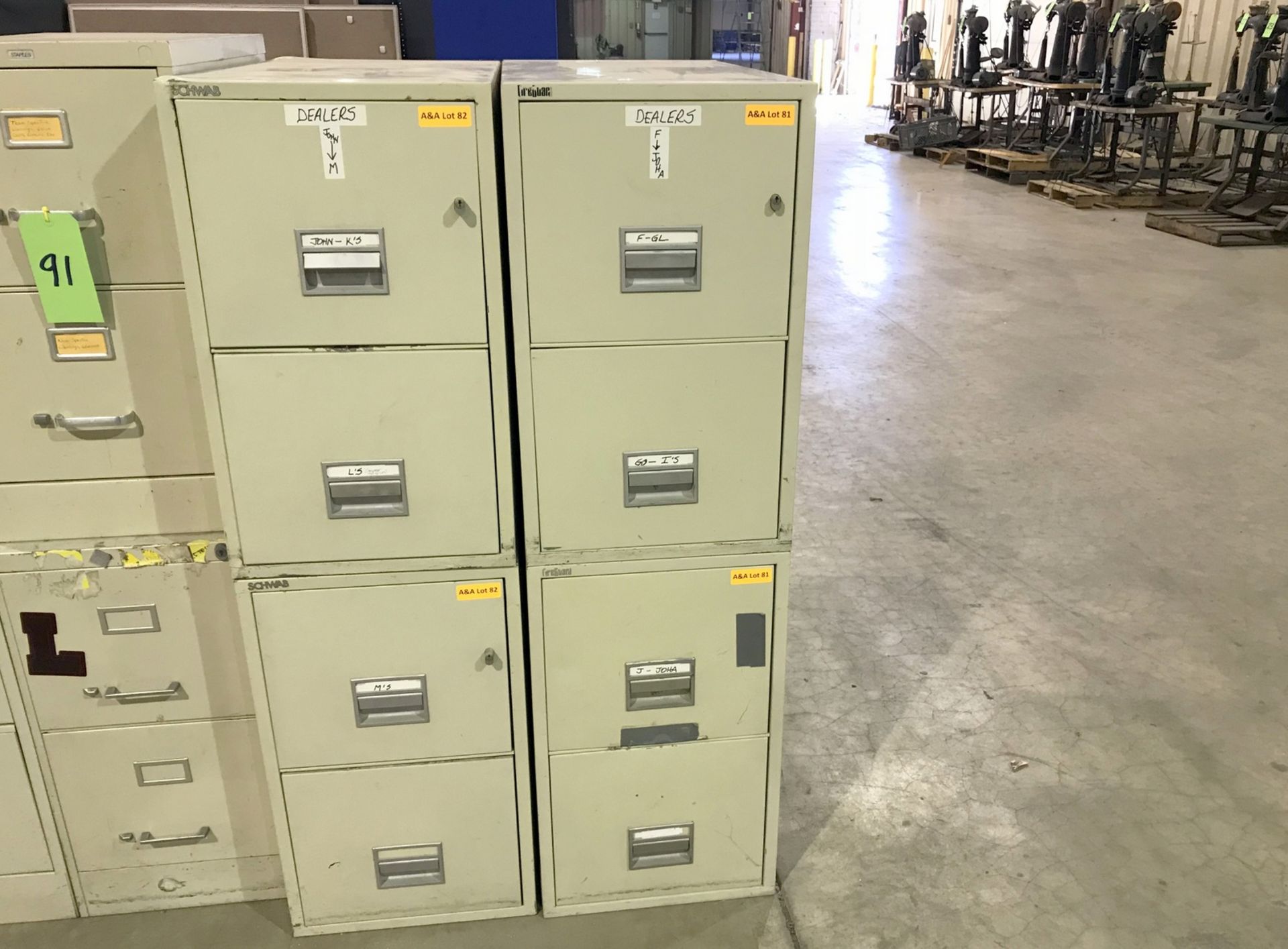 Lot of (2) Fireguard Vertical 2-Drawer Fireproof File Cabinets - Image 2 of 2