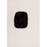 Lucio Fontana (Rosario de Santa Fé 1899 - Comabbio 1968) Concetto Spaziale (Noir avec trous