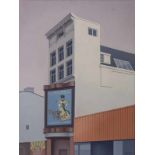 Dora van der Veen (Amsterdam 1910 - 2001) Kalverstraat (Roxy Theater) Signed l.r. Oil on canvas,