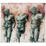 Gerti Bierenbroodspot (Amsterdam 1940) The three graces Signed, titled and dated 2000 l.r. Mixed
