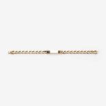 An 18 carat gold gentleman's bracelet Circa 2000 Off-linked design. Gross weight approx. 31.5 grams