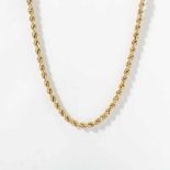 A 14 carat gold necklace Circa 1970 Designed as entwined links. Gross weight approx. 31.3 grams L.