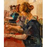 Isaac Israels (Amsterdam 1865 - The Hague 1934)The girls of the Hague telephone exchange (c. 1924)