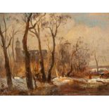 Andreas Schelfhout (The Hague 1787 - 1870)A winter landscape (c. 1820's)Signed lower leftOil on