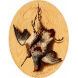 Michelangelo Meucci (Florence 1840 - 1890)a) Partridge and a snipe hanging from a nailSigned and