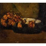 Suze Robertson (The Hague 1855 - 1922)Yellow roses in a bowlSigned lower right Oil on panel, 32.4