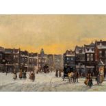 Cor Noltee (The Hague 1903 - Dordrecht 1967)Winter in RotterdamSigned lower rightOil on canvas, 60.6