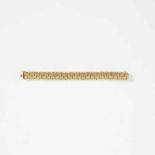 An 18 carat gold braceletCirca 1960The entwined and linked bracelet with maker's mark TR and