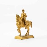 A Grand Tour gilt-bronze sculpture after Verrocchio18th/early 19th centuryModelled after the