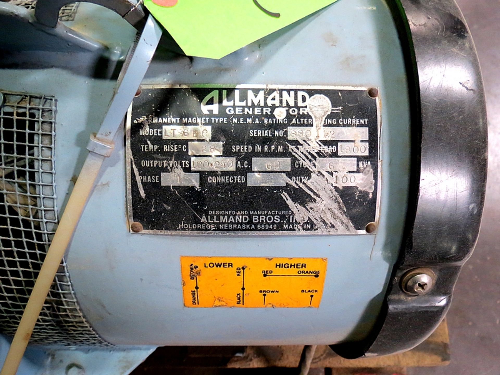 ALLMAND GENERATOR - Image 2 of 2