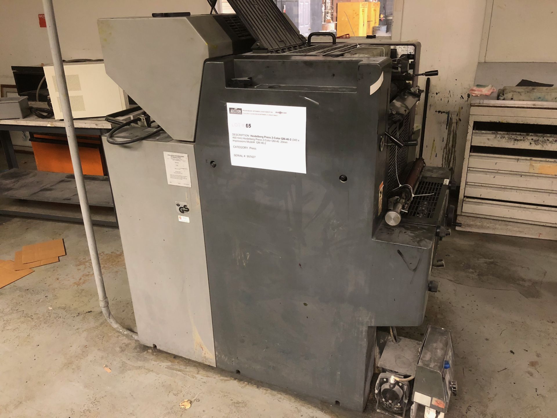 Heidelberg model QM 46-2. 12 x 18" approx. 20MM