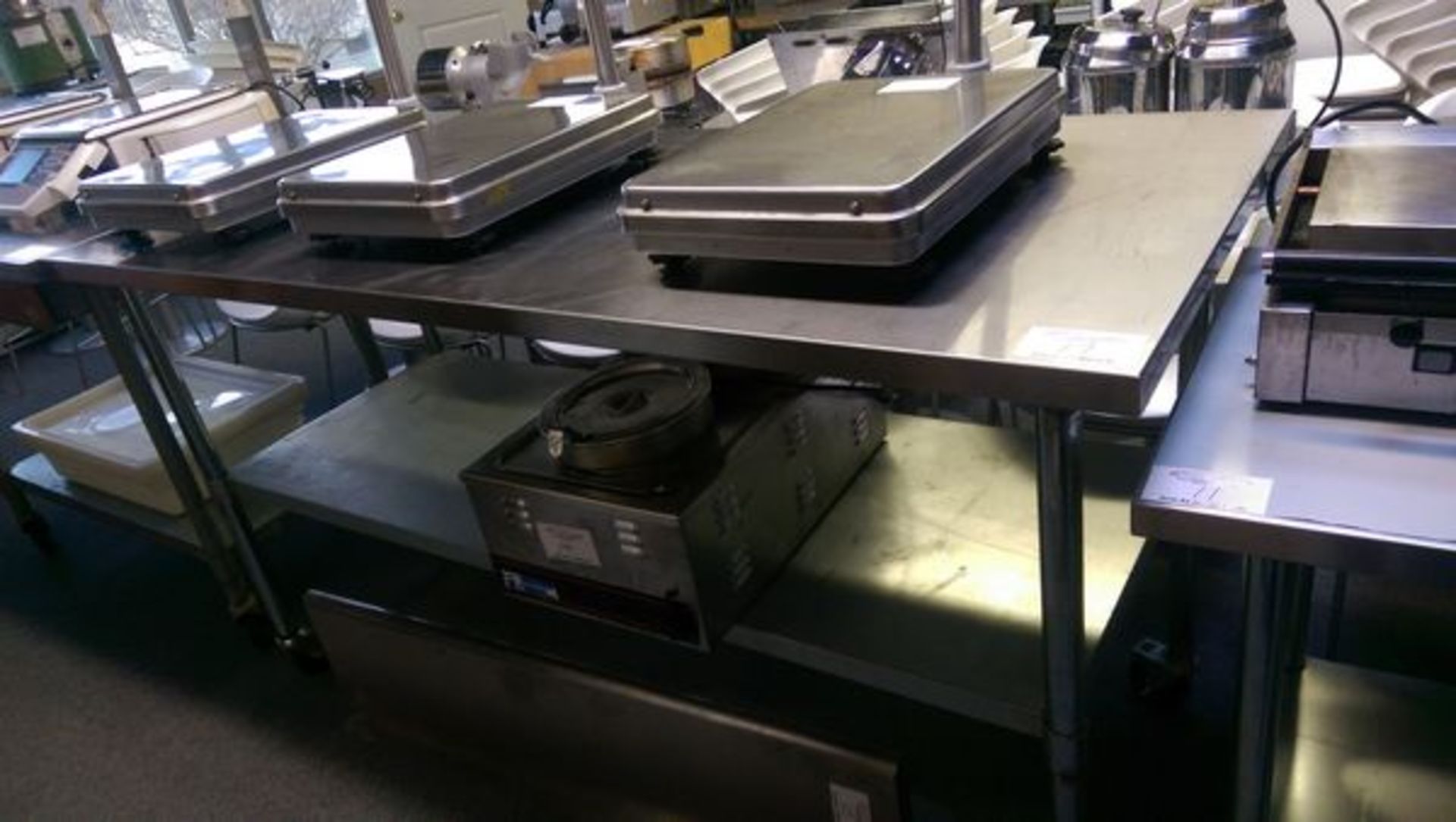 30 x 72" 2 Tier Stainless Steel Work Table on Casters