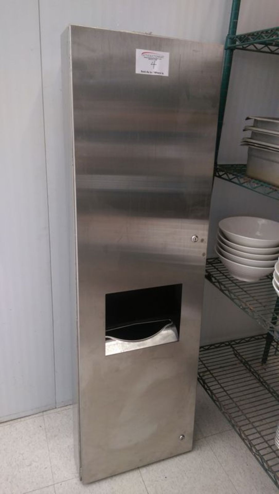 Stainless Steel Towel Dispensing Cabinet